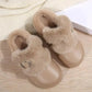 Thick Bottom Furry Clogs Women 2025 Winter Metal Buckle Waterproof Eva Plush Slippers Liebe - Making Life Easier