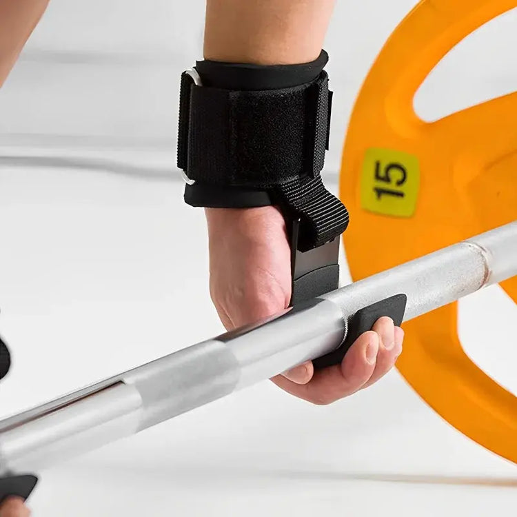 2 pezzi antiscivolo gancio per sollevamento pesi coppia di cinghie sollevamento pesi stacco mento pull up e esercizio fitness gancio allenamento - My Hashtag Shop