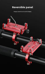 Porta cellulare per bicicletta da strada Mountain Bike Bicicletta elettrica Navigazione da asporto Porta cellulare Avvolgimento a bolle e anti-... HASHTAG