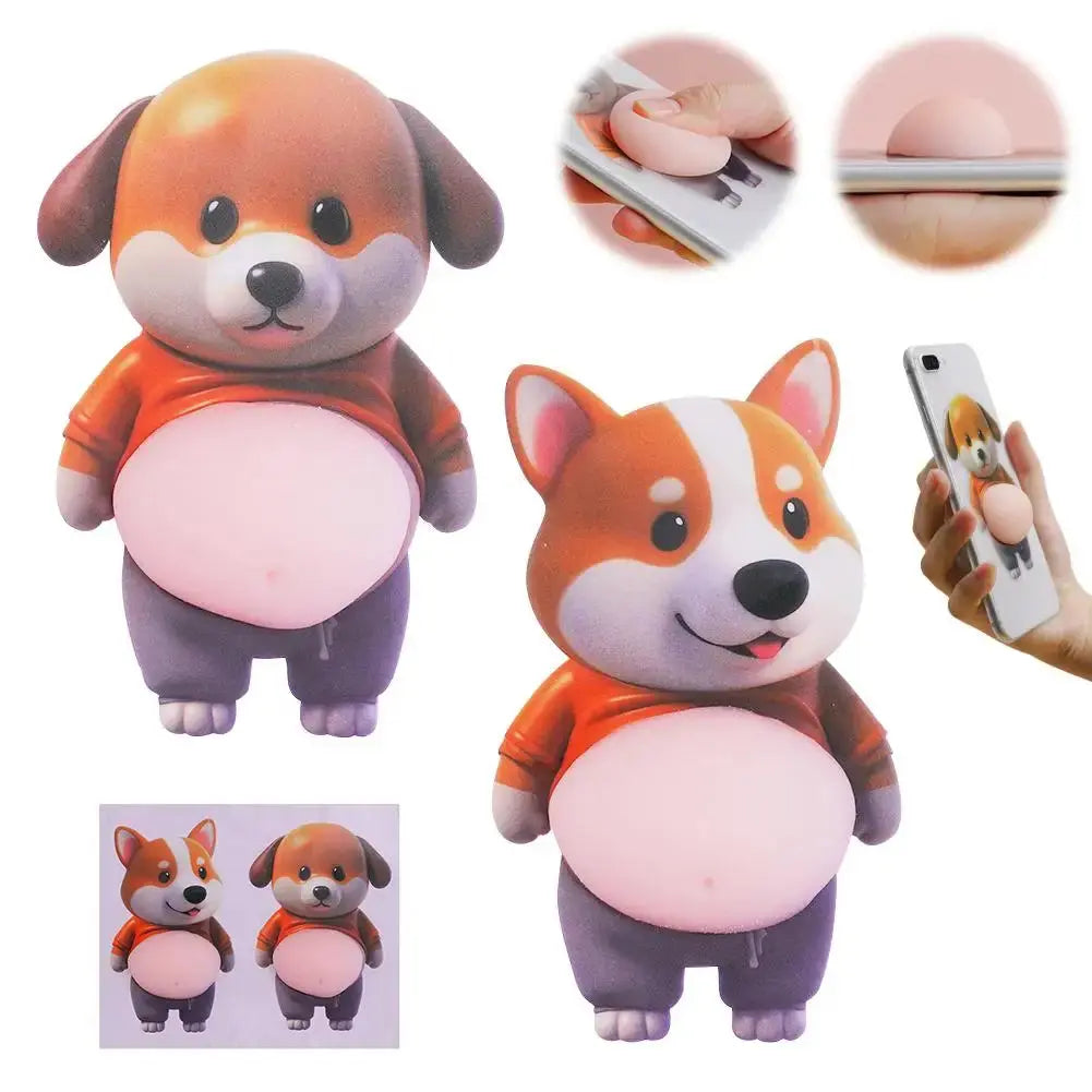 Adesivi 3D a Forma di Cucciolo con Pancia Gonfia, Adesivi Morbidi 3D a Forma di Gatto per Cover di Telefoni, Quaderni, Scrapbooking e Decorazioni Fai-da-Te - My Hashtag Shop