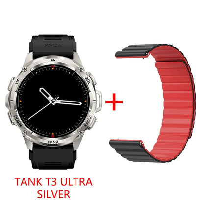 KOSPET TANK T3 Ultra GPS Smart Watch per uomo Smartwatch donna 470mAh batteria digitale Fitness AMOLED AOD orologi Bluetooth