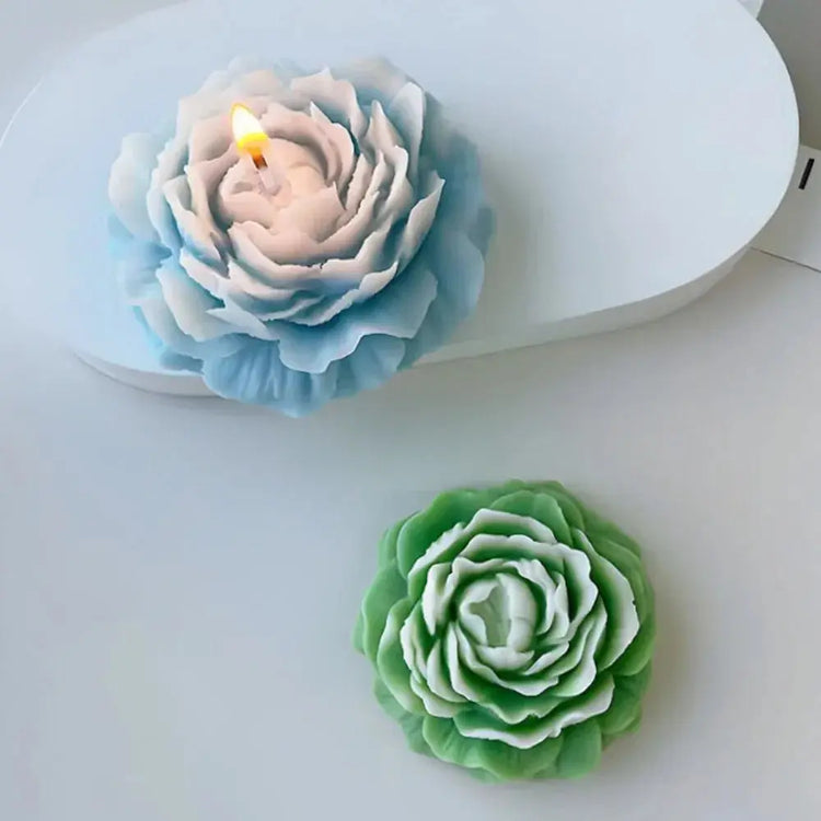 3D Peony Candle Silicone Mold. Liebe - Making Life Easier