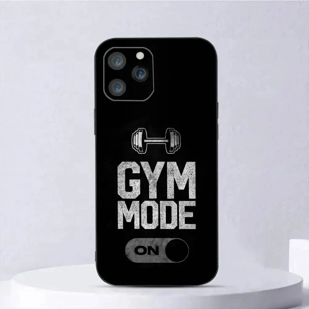 Bodybuilding Palestra Fitness Cassa Del Telefono Del Silicone Morbido Per IPhone 17 Air 16 15 14 13 12 11 Plus Pro Max Plus - My Hashtag Shop