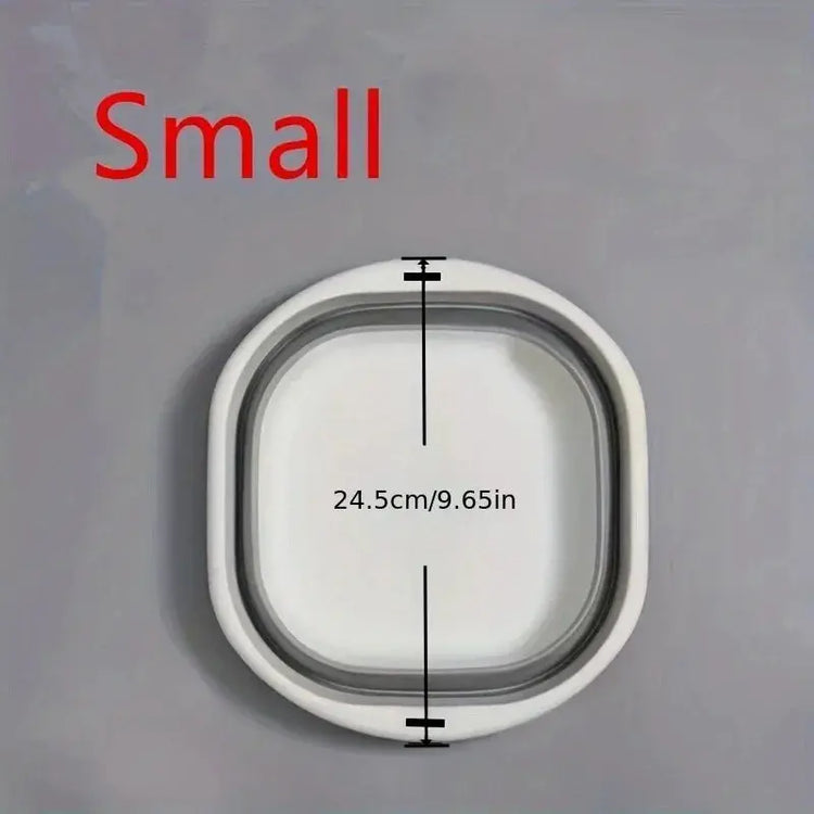 Wash Basin Laundry Baskets 3 Pack Collapsible Tub Space Saving. - HASHTAG