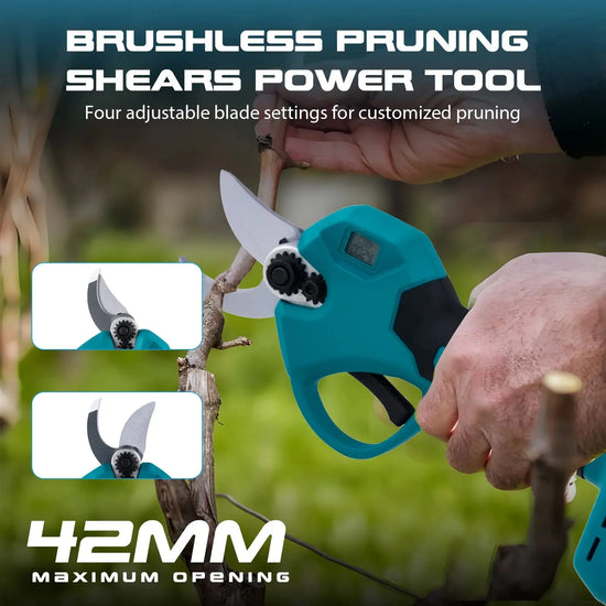 Forbice Elettrica Hikity 40mm Senza Spazzole per Potatura di Alberi da Frutto, Rami e Bonsai