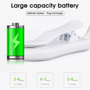 7 LED Reading Light USB Rechargeable Reading Lamp 3 Level Warm Cool White Night Light Flexible Portable Daylight Easy to Clip HASHTAG