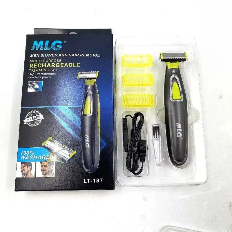MLG Rasoio Elettrico Per Uomini e Donne Portatile Trimmer Per Tutto Il Corpo USB Lama A Forma di T Rasoio Per Barba Ascella Per Lavabile - My Hashtag Shop