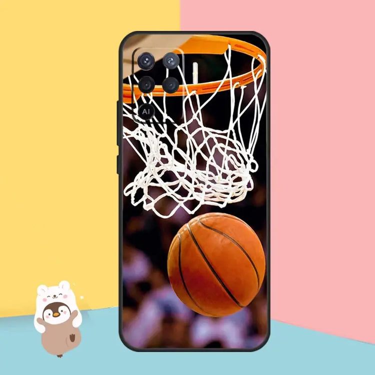 Basketball Basket Sport Case For Oppo A78 A18 A38 A58 A98 A74 A94 A54 A15 A17 A57 A6 A5 Pro A16 A76 A96 A40 A60 A80 - My Hashtag Shop