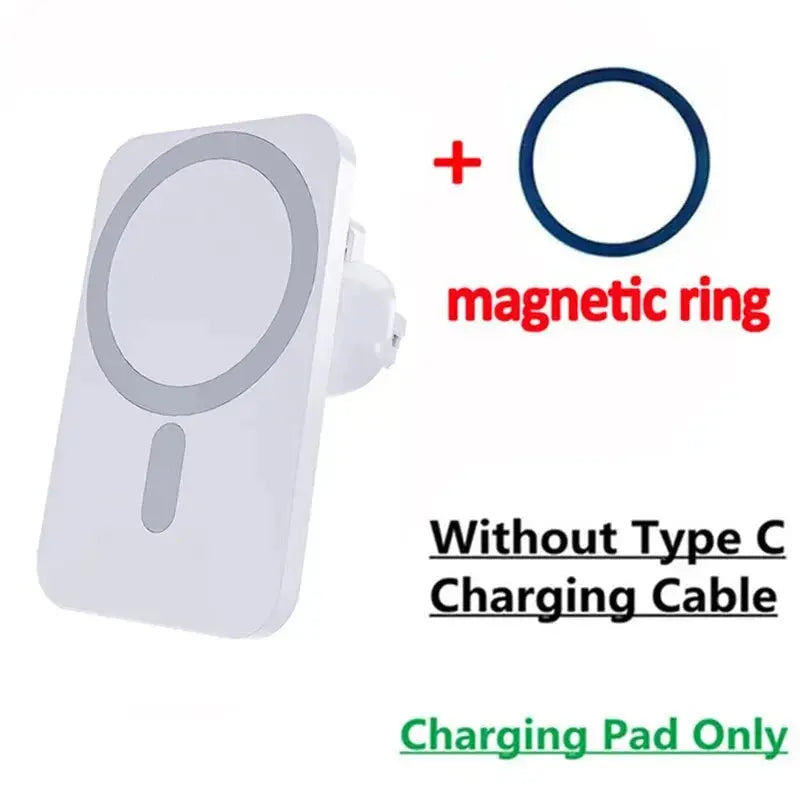 Caricatore wireless per auto magnetico da 30 W per iPhone 15 14 13 12 Pro Max Mini Macsafe Supporto per telefono per auto Supporto per supporto Stazione di ricarica rapida - My Hashtag Shop
