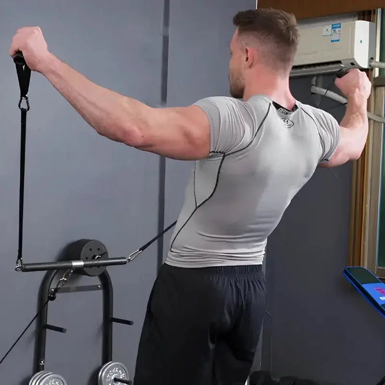 Tricep Biceps Back Blaster Corda Lat Pull Down Attacco Allenamento Palestra Peso Petto Allenamento muscolare Cinghie di estensione Nylon premium - My Hashtag Shop