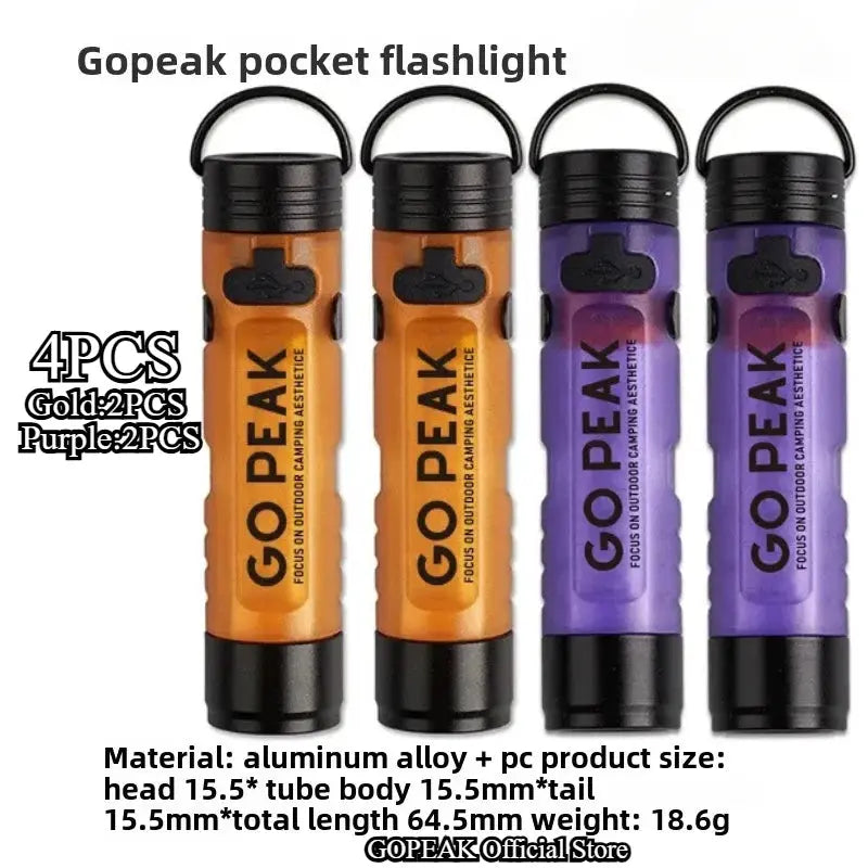 Mini Torcia Elettrica Chiave Esterna Clip Cap Ambient Led Lunga Resistenza Disastro Sollievo Emergenza 5050 Piccola Luce - My Hashtag Shop