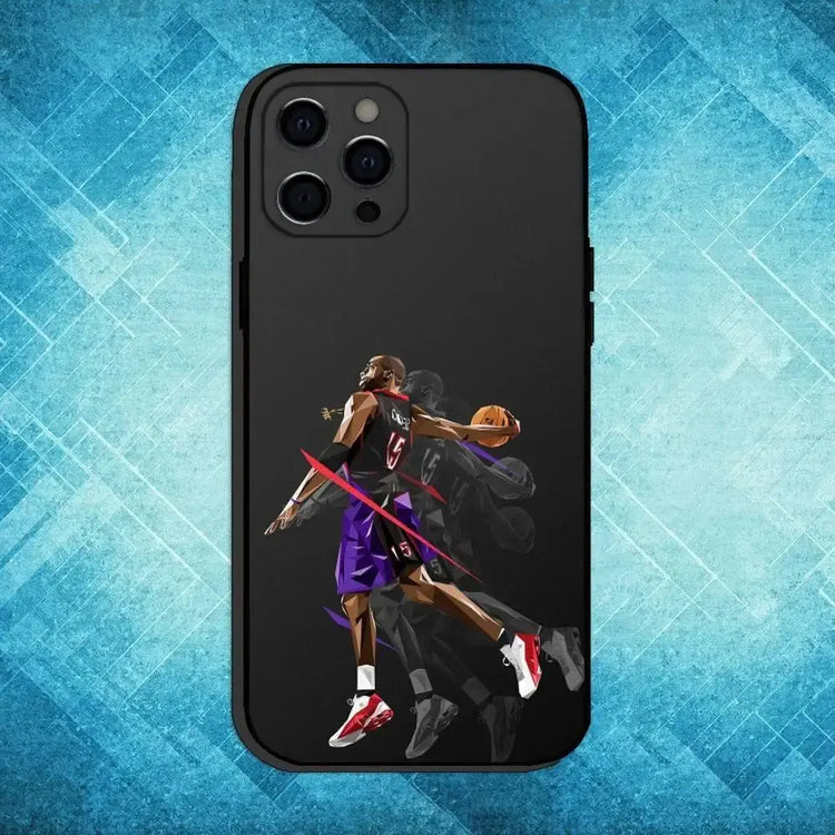 Custodia per telefono Basket V-Vince C-Carter 15 per iPhone17,16,15,14,13,12,11 Plus,Pro Max Cover morbida nera - My Hashtag Shop