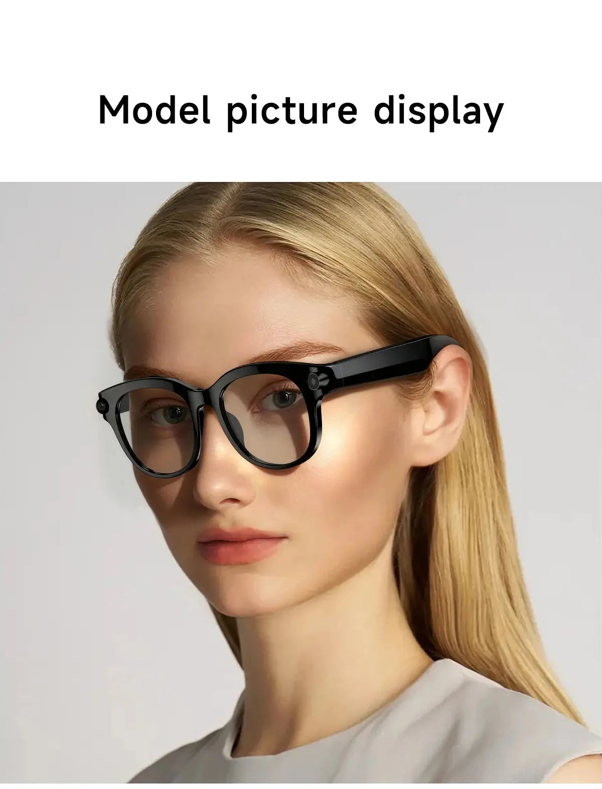 Occhiali Smart AI 2026 per Uomo e Donna, Fotocamera HD 200W, Video 1080P, Assistente Vocale AI, Traduzione, Riproduzione Musicale, Torcia LED HASHTAG