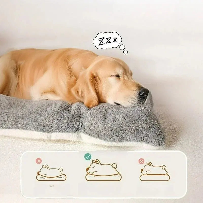 Divano letto per cani di peluche di grandi dimensioni, tappetino per cani in poliestere super morbido addensato, per letto per cani di piccola, media e grande - My Hashtag Shop