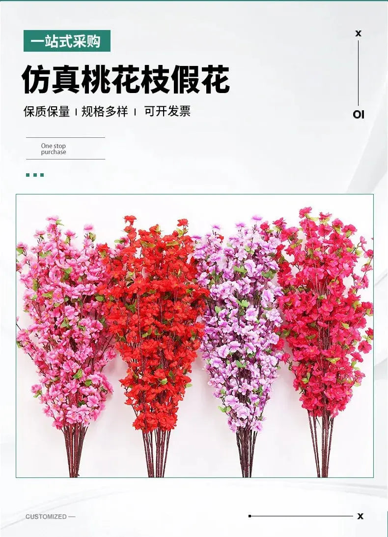 Artificial Peach Blossom Spring Flowers Liebe - Making Life Easier