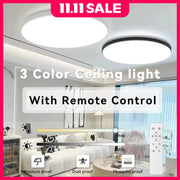 Plafoniera a LED intelligente con telecomando Plafoniere dimmerabili a 3 colori Lampade a pannello ultrasottili Lampada da soffitto per cucina camera da letto HASHTAG
