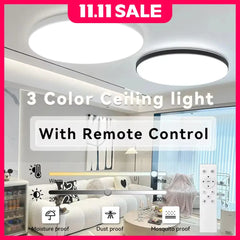 Plafoniera a LED intelligente con telecomando Plafoniere dimmerabili a 3 colori Lampade a pannello ultrasottili Lampada da soffitto per cucina camera da letto HASHTAG