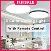 Plafoniera a LED intelligente con telecomando Plafoniere dimmerabili a 3 colori Lampade a pannello ultrasottili Lampada da soffitto per cucina camera da letto HASHTAG