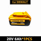 Batteria DEWALT 20v/60V DCB606 DCB609 DCB182 DCB205 DCB206 DCB209 utensile elettrico batteria 18V batteria 6AH 9AH.