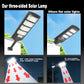 Lampada Solare da Esterno 15000W Ultra Potente Lampione Solare 320 °   Lampada da Giardino con Sensore IR per Illuminazione dal Tramonto all&