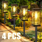 Luci calde per percorsi solari Giardino esterno impermeabile ad energia solare per la decorazione dell&
