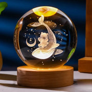 NEW Christmas Birthday Gifts6 Crystal Ball Planet Night Light Laser Solar System Globe Astronomy Festival Gifts Desktop Decoration HASHTAG