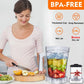BioloMix Mini Pro Frullatore Motore 1800W 1.8L Barattolo Principale 0.6L Tazza Portatile Senza BPA Heavy Duty Spremiagrumi Frullatore e Smerigliatrice