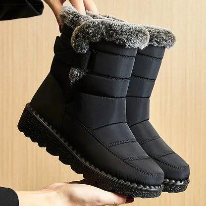 Woman Winter Boots Ankle Low Heels Botas Mujer Waterproof Snow Boots Liebe - Making Life Easier