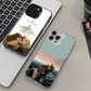 La custodia per telefono H-Hobbit Cool per IPhone 16 15 14 13 12 11 Pro Max Plus Cover posteriore antiurto color argento - My Hashtag Shop