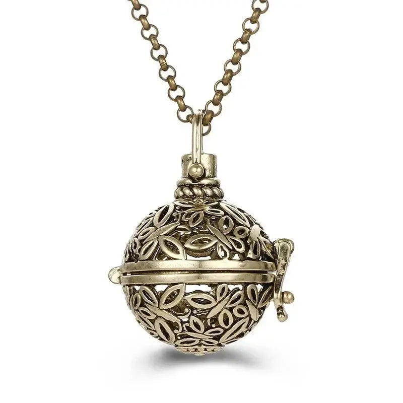 Chime Music Angel Ball Caller Locket Necklace Vintage Pregnancy Necklace. - HASHTAG