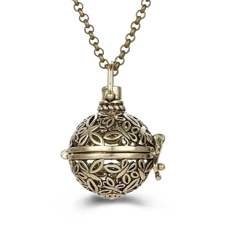 Chime Music Angel Ball Caller Locket Necklace Vintage Pregnancy Necklace. - HASHTAG