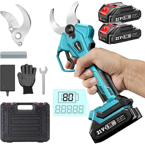 Cesoie elettriche senza spazzole 4 Marce Forbici elettriche a batteria Albero da frutto Bonsai Potatura Taglierina
