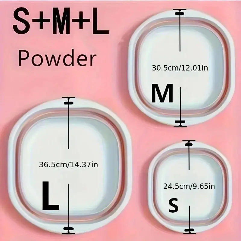 Wash Basin Laundry Baskets 3 Pack Collapsible Tub Space Saving. - HASHTAG