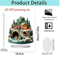 Christmas gifts Series Home Desktop Decoration 2D Acrylic Craft Ornament HASHTAG