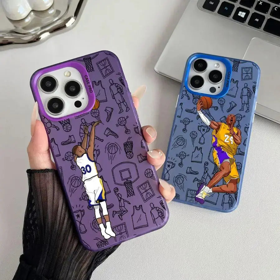 Custodia per telefono Cool Basketball Star per iPhone 16 15 Pro Max 13 12 11 Pro 14ProMax 16Plus XS Max XR SE 16e shell - My Hashtag Shop