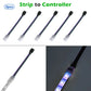 Connettore per luci a nastro RGB a 4 pin per IP20 IP65 5050 3528 Connettori per strisce luminose a filo da 10 mm Morsetto di fissaggio Collegamento rapido