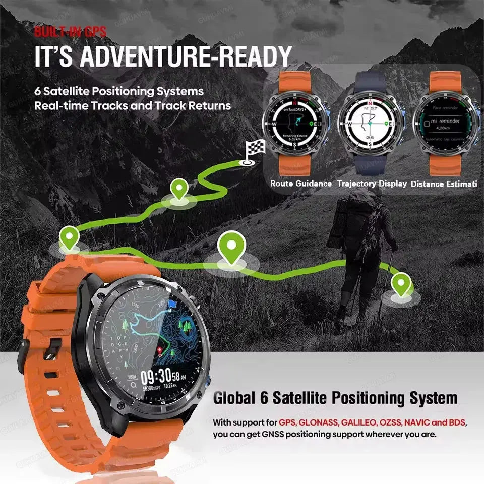 Smart Watch 4 GB Grande memoria Navigazione GPS Lettore MP3/MP4 Swim Sports trackr Smartwatch My Hashtag Shop