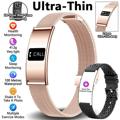 Uomo Donna Bracciale intelligente Frequenza cardiaca Monitor del sonno Salute Smart Band Sport impermeabile Fitness Tracker Smartwatch per Android iOS - My Hashtag Shop