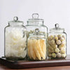 Large Glass Storage Jars Sealed Design Home Decor Wide Mouth Containers Reusable Kitchen Canister Clear Glass Jar HASHTAG