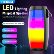 Altoparlanti wireless Bluetooth Potente cassa audio portatile Subwoofer Audio per auto Bassi Lettore MP3 Sistema audio Luci a LED HASHTAG