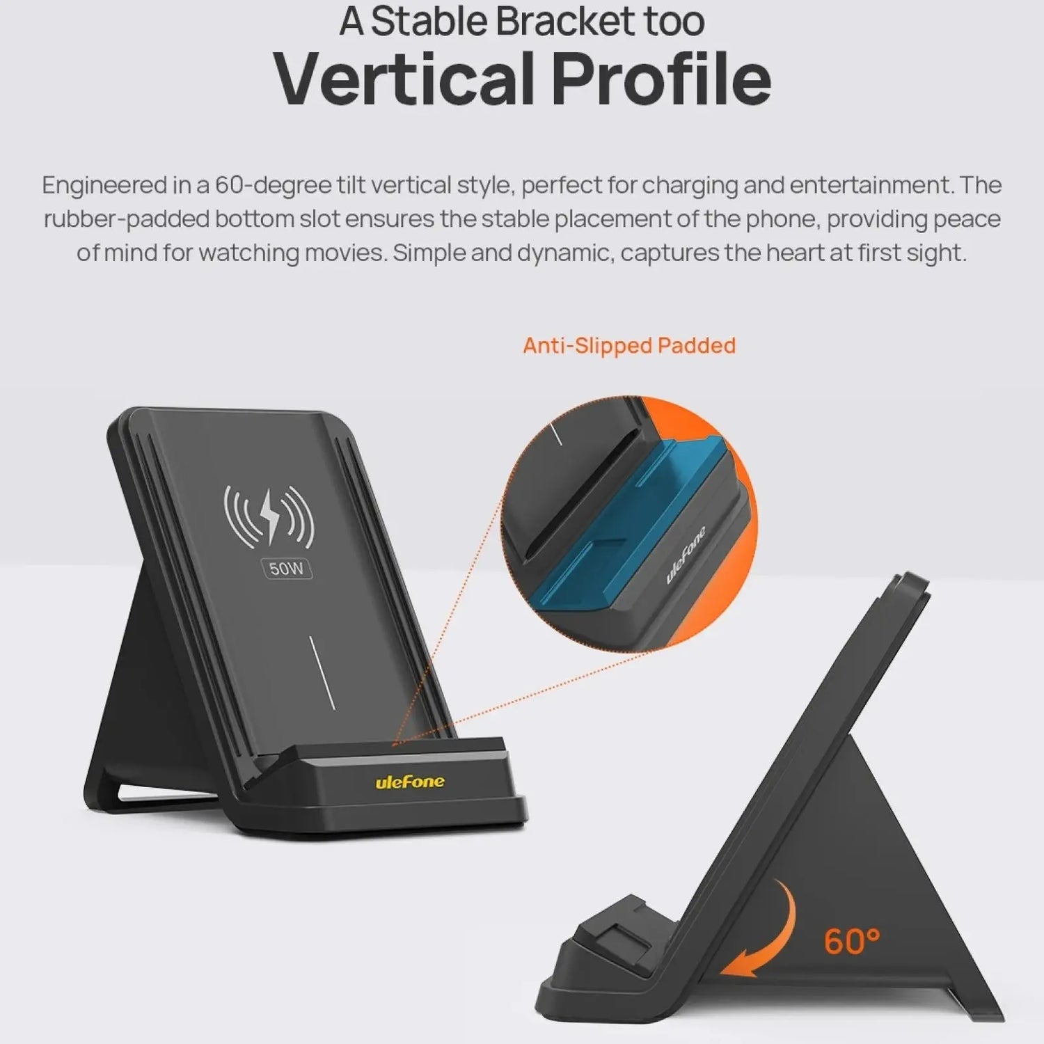 caricabatterie Wireless raffreddato ad aria da 50W - My Hashtag Shop