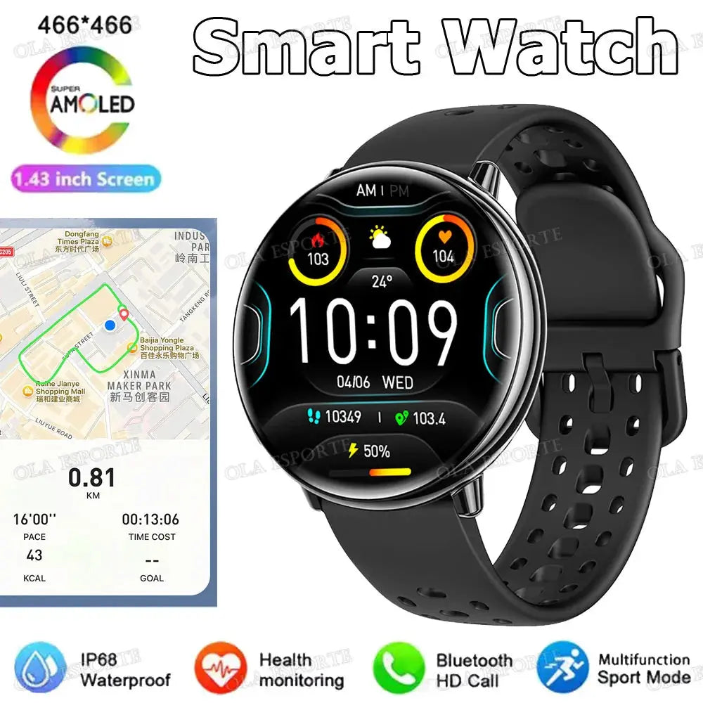 Per Amazfit Active 2 GPS Astuto Della Vigilanza Delle Donne Degli Uomini Ai GPT Amoled Impermeabile Sport SmartWatch Bussola NFC BT Chiamata Orologi per - My Hashtag Shop
