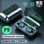 TWS F9-5 auricolare auricolari Bluetooth cuffie Wireless Hifi Stereo sport auricolari cuffie apparecchi acustici con microfono vivavoce HASHTAG