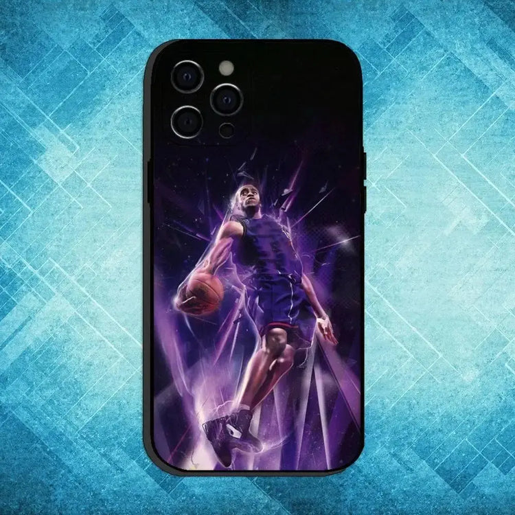 Custodia per telefono Basket V-Vince C-Carter 15 per iPhone17,16,15,14,13,12,11 Plus,Pro Max Cover morbida nera - My Hashtag Shop