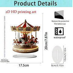 Christmas gifts Series Home Desktop Decoration 2D Acrylic Craft Ornament HASHTAG