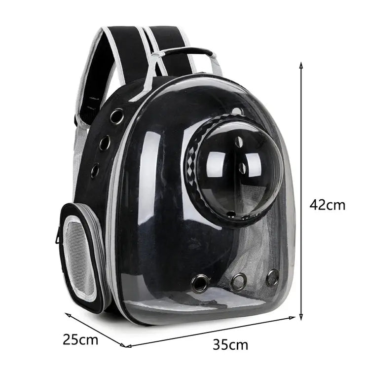 Borsa da trasporto per gatti per animali domestici Zaini spaziali per animali domestici Zaino trasparente portatile traspirante Borse per capsule spaziale per trasporto di cuccioli di cane - My Hashtag Shop