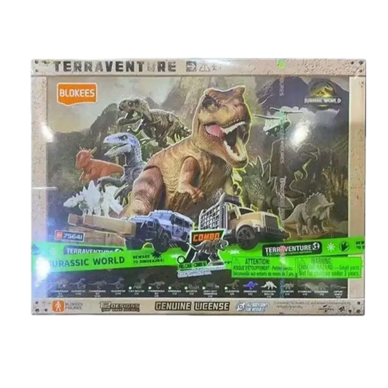 BLOKEES Building Block Man Set naturale -Jurassic Periodo Mondo Dinosauro Dinosauro Modello di assemblaggio Scatola cieca Giocattolo Regali per bambini - My Hashtag Shop