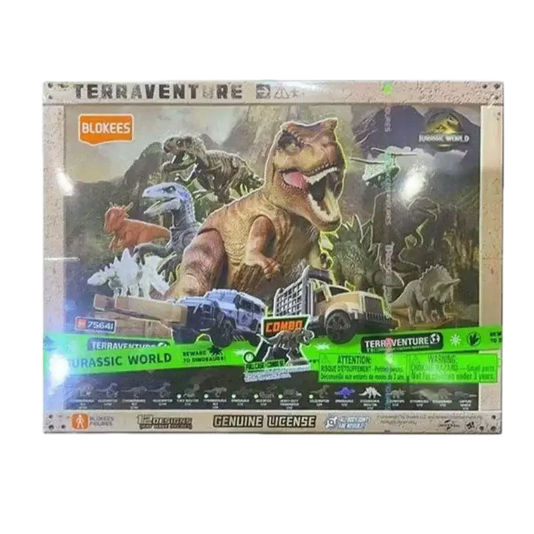 BLOKEES Building Block Man Set naturale -Jurassic Periodo Mondo Dinosauro Dinosauro Modello di assemblaggio Scatola cieca Giocattolo Regali per bambini - My Hashtag Shop
