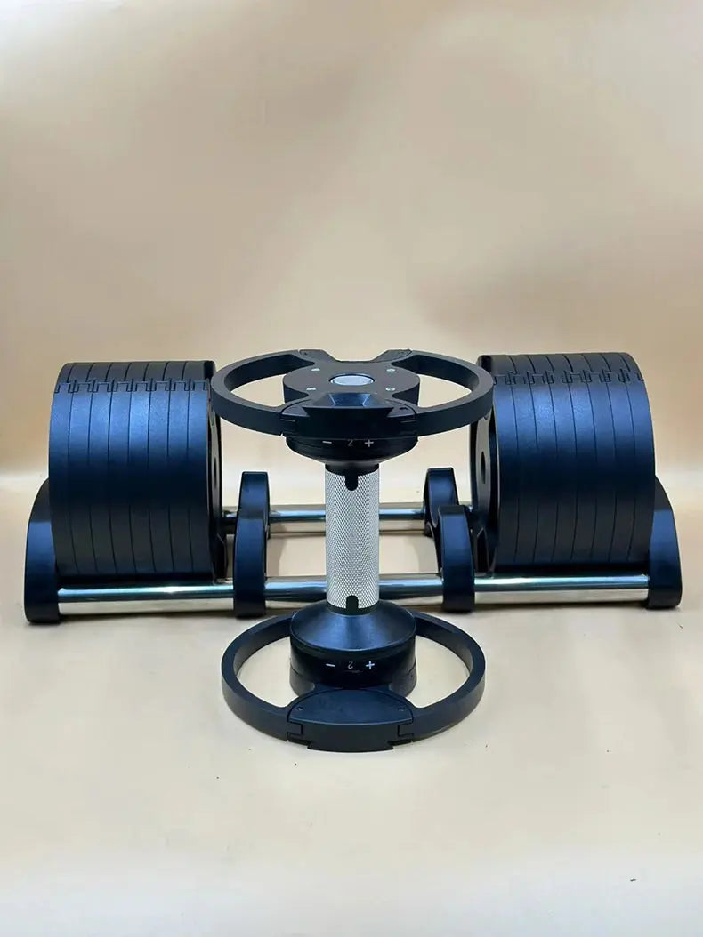 Set manubri rotondi regolabili, seconda generazione, aumento 2 kg, 24 kg, 36 kg, fitness, appena aggiornato - My Hashtag Shop