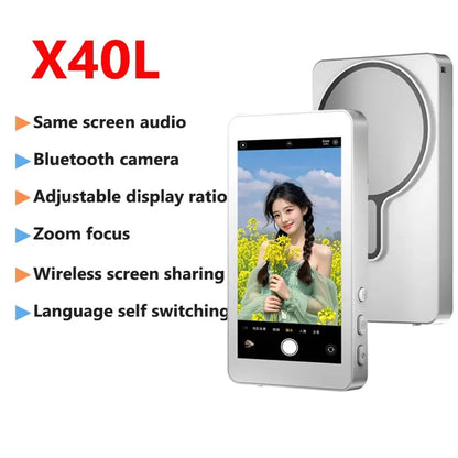 Schermo per selfie magnetico wireless per telefono per smartphone Vlog Registrazione video in streaming live Telecamera posteriore per telefono Monitor selfie - My Hashtag Shop